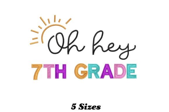 Review: Delightful 7th Grade Teacher Embroidery