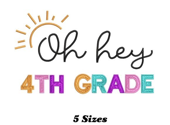 Reviewing the 4th Grade Teacher Embroidery Design