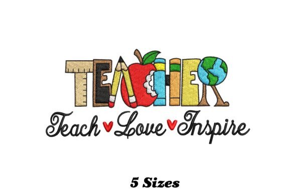 Teach Love Inspire Teacher Embroidery Review